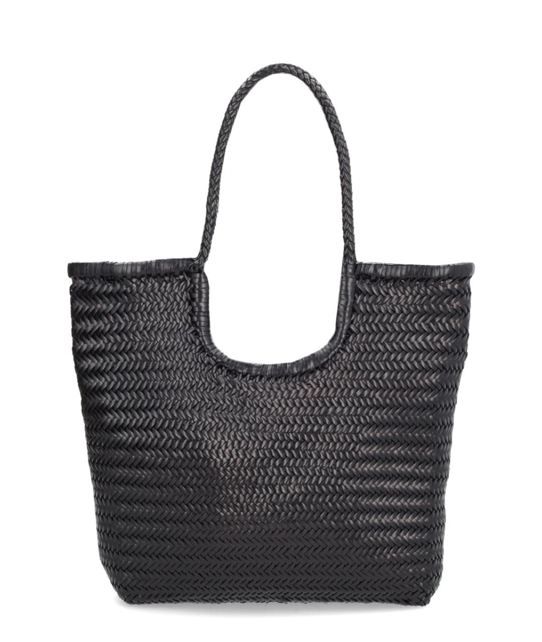 Dragon Diffusion Черная кожаная сумка тоут, фото 3