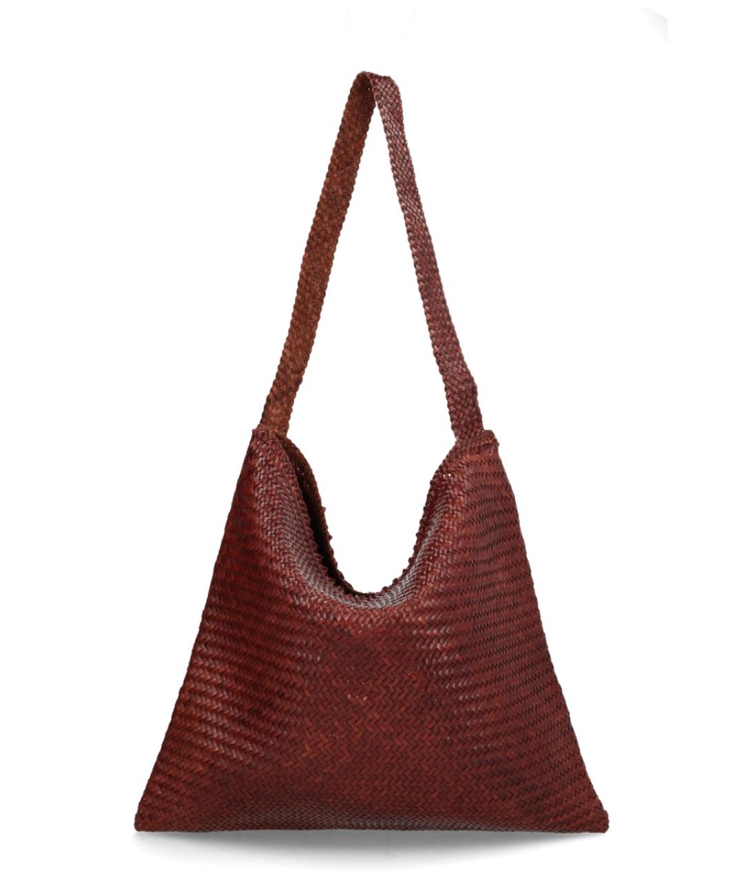 Dragon Diffusion Коричневая кожаная сумка через плечо, фото 1