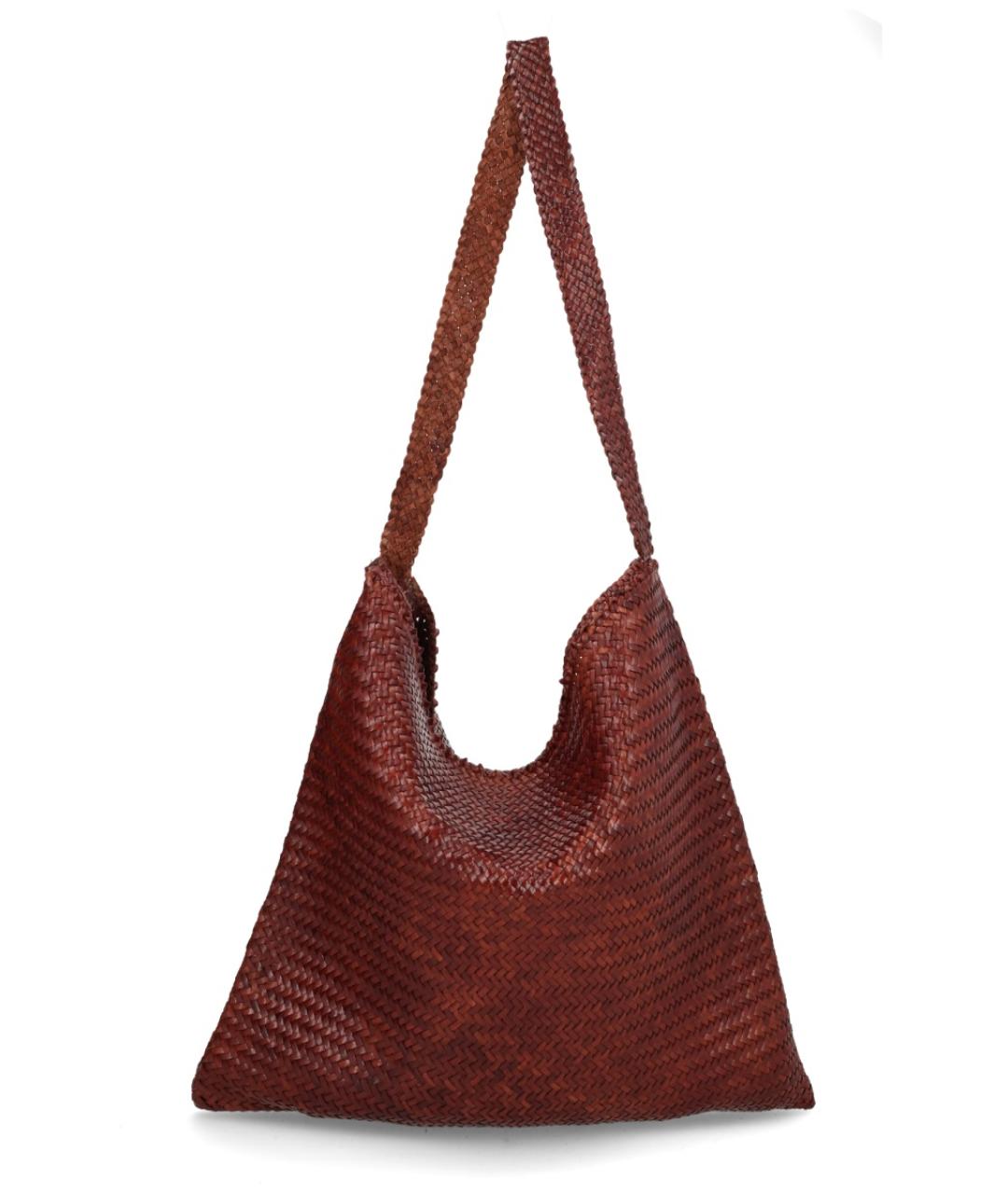 Dragon Diffusion Коричневая кожаная сумка через плечо, фото 2