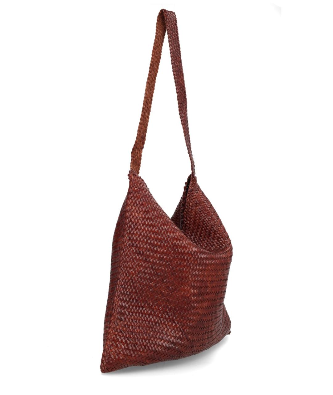 Dragon Diffusion Коричневая кожаная сумка через плечо, фото 4