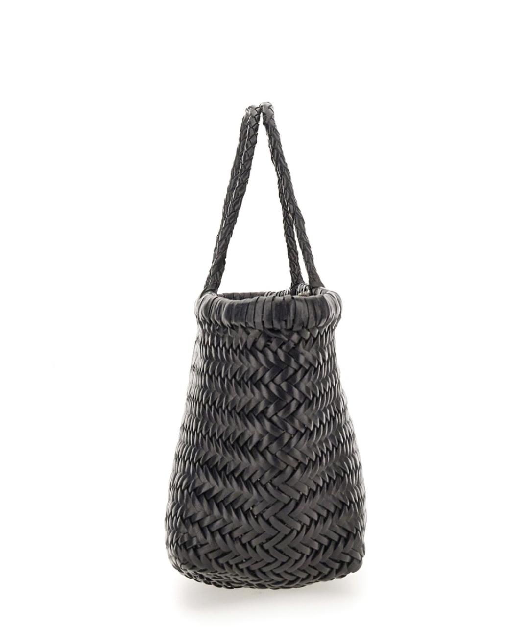 Dragon Diffusion Черная кожаная сумка тоут, фото 5