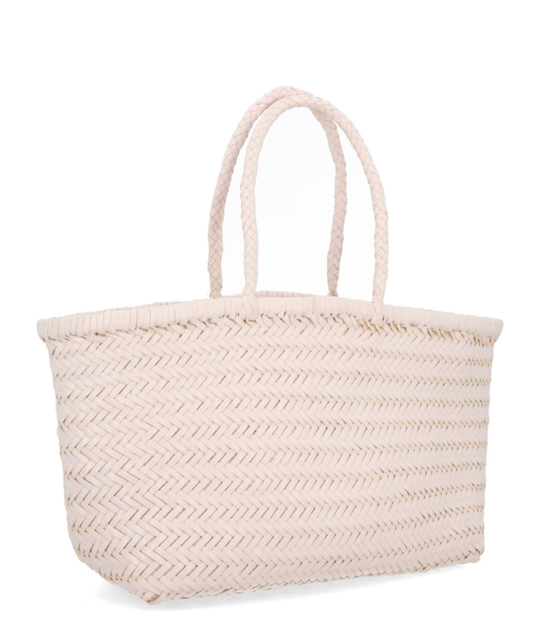 Dragon Diffusion Бежевая кожаная сумка тоут, фото 3