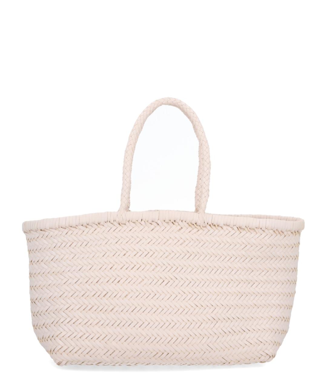 Dragon Diffusion Бежевая кожаная сумка тоут, фото 2