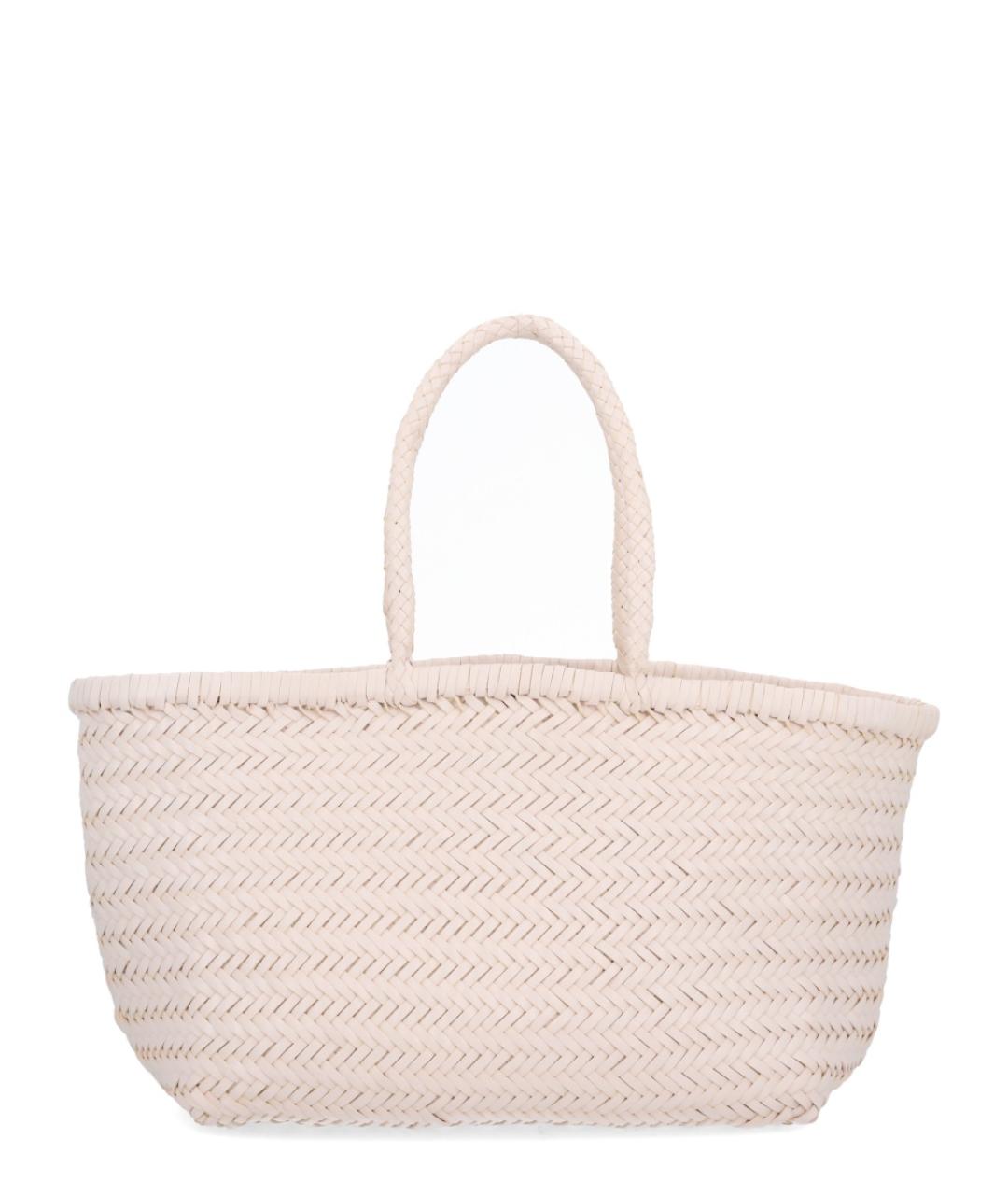 Dragon Diffusion Бежевая кожаная сумка тоут, фото 1