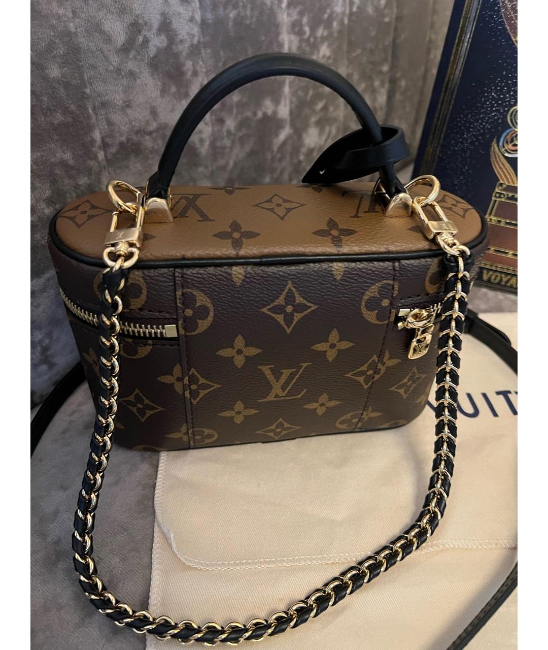 LOUIS VUITTON Коричневая сумка с короткими ручками, фото 3