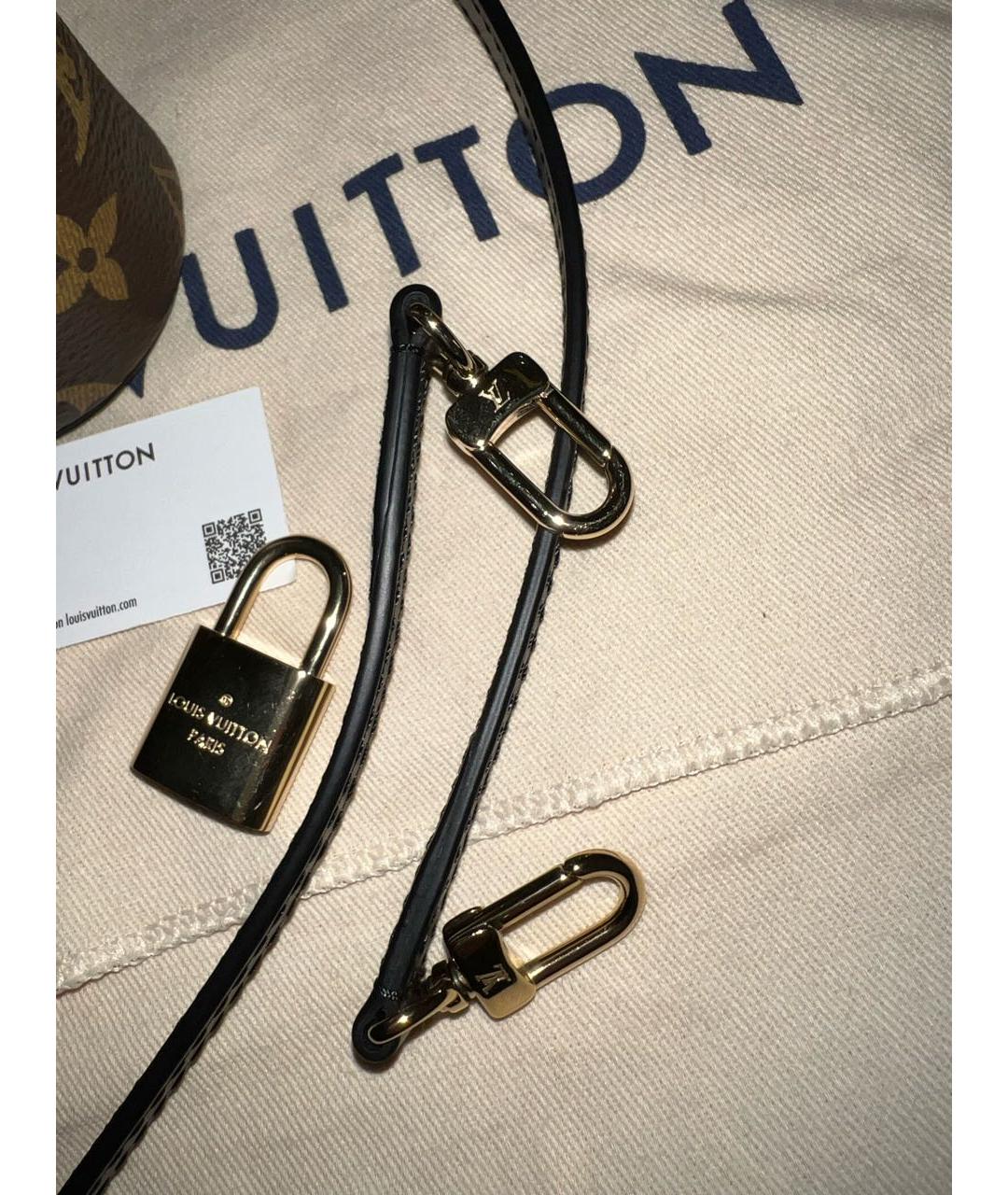 LOUIS VUITTON Коричневая сумка с короткими ручками, фото 6