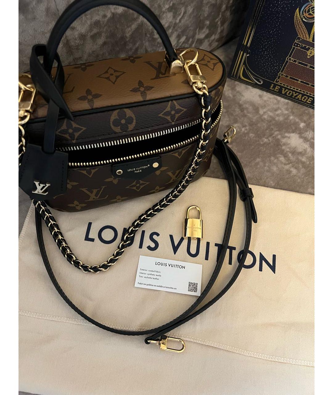 LOUIS VUITTON Коричневая сумка с короткими ручками, фото 5