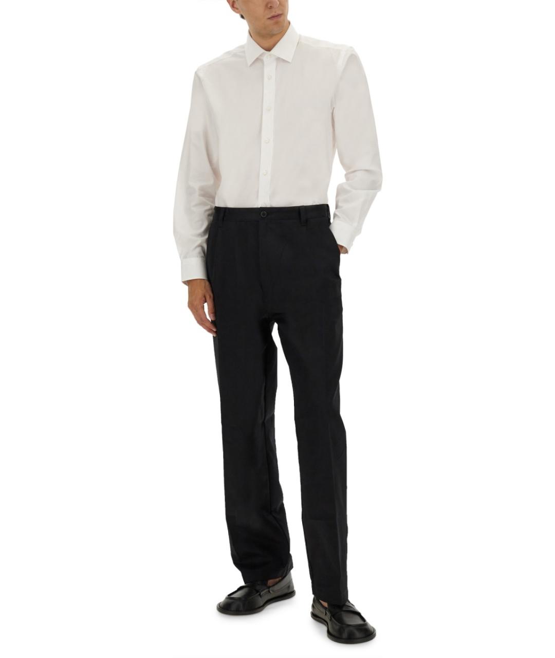 HUGO BOSS Белая хлопковая кэжуал рубашка, фото 2