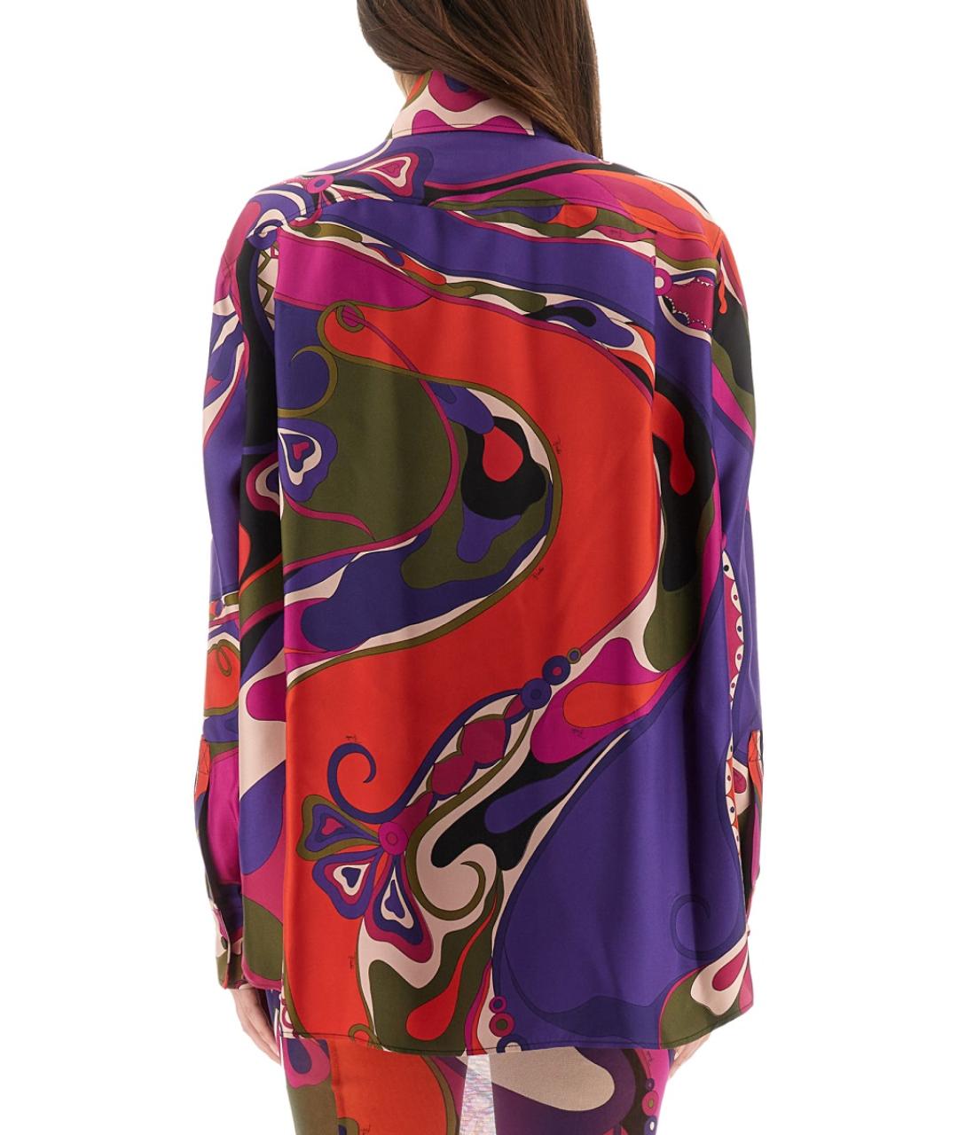 PUCCI Мульти шелковая рубашка, фото 3