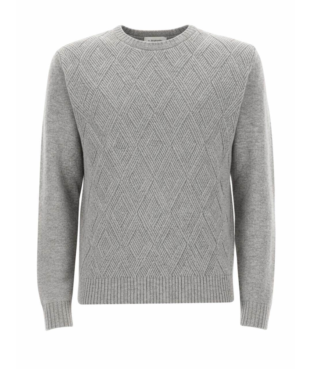 HERNO Серый кашемировый джемпер / свитер, фото 1