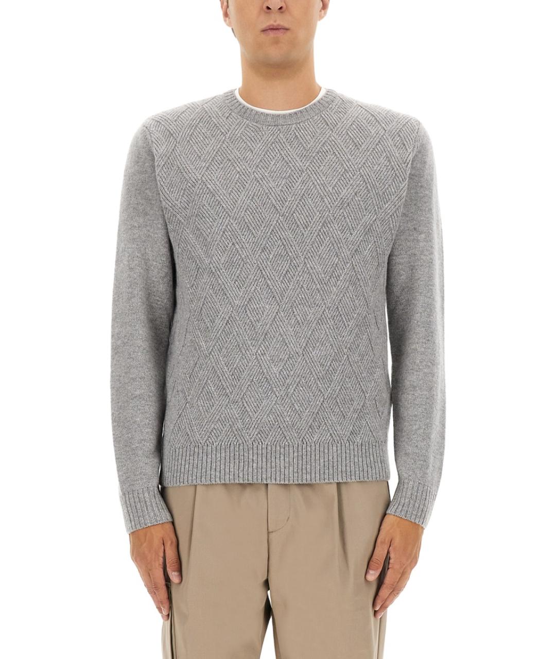 HERNO Серый кашемировый джемпер / свитер, фото 5