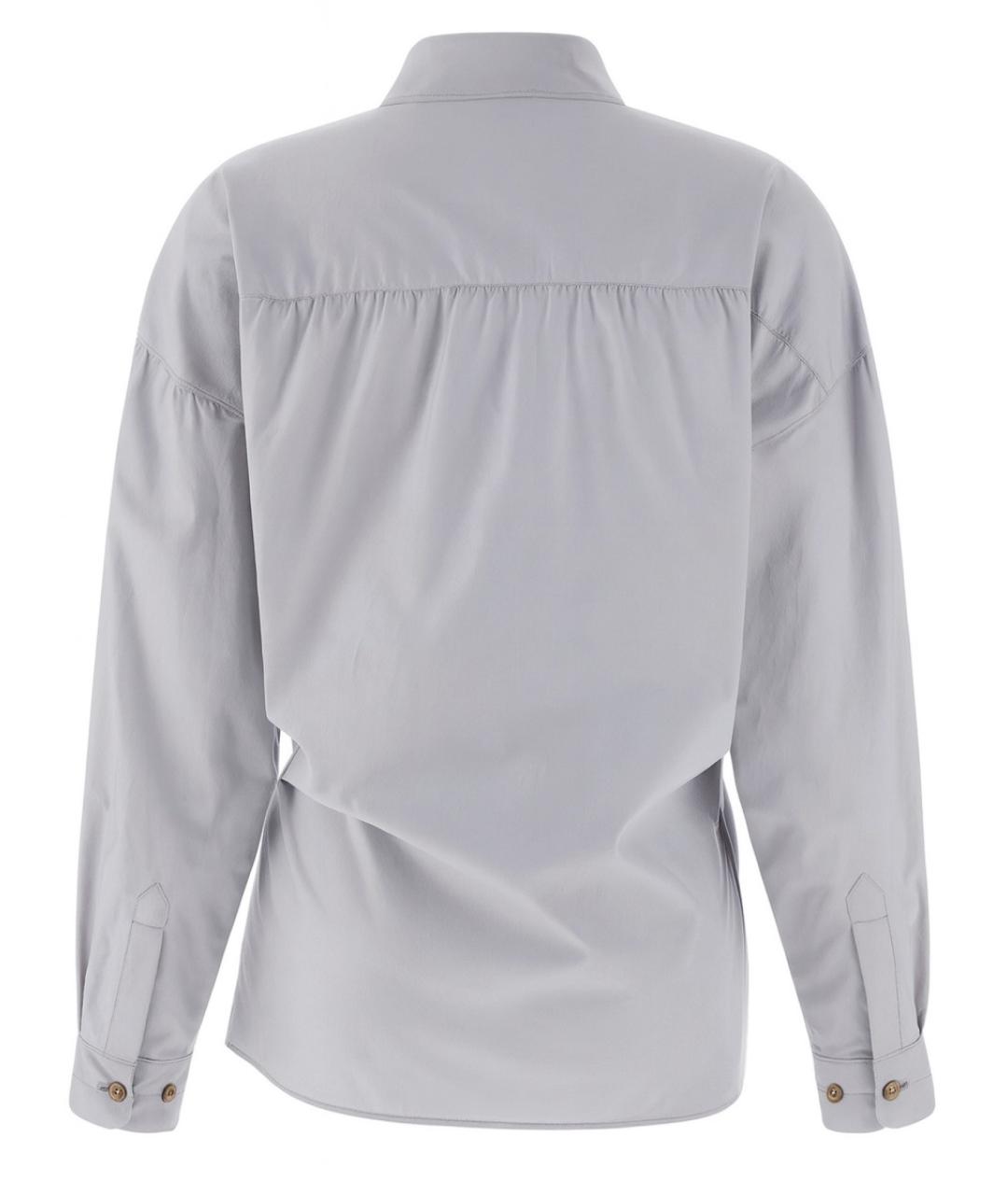 LEMAIRE Серая хлопковая рубашка, фото 5