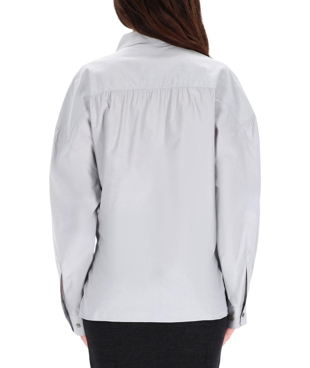 LEMAIRE Серая хлопковая рубашка, фото 3