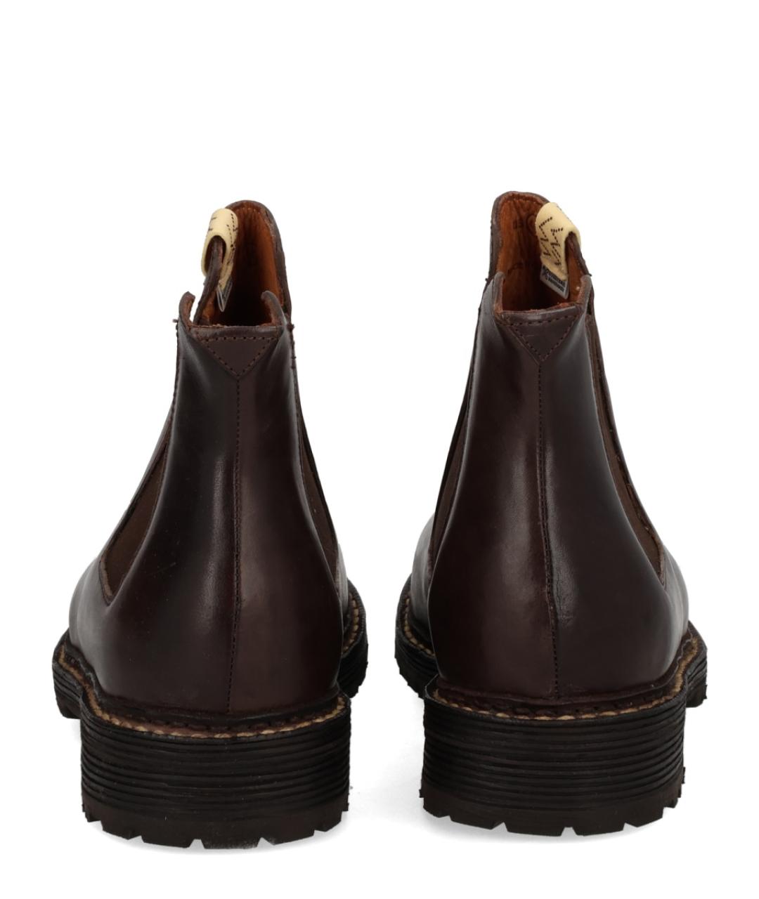 VISVIM Коричневые кожаные высокие ботинки, фото 4