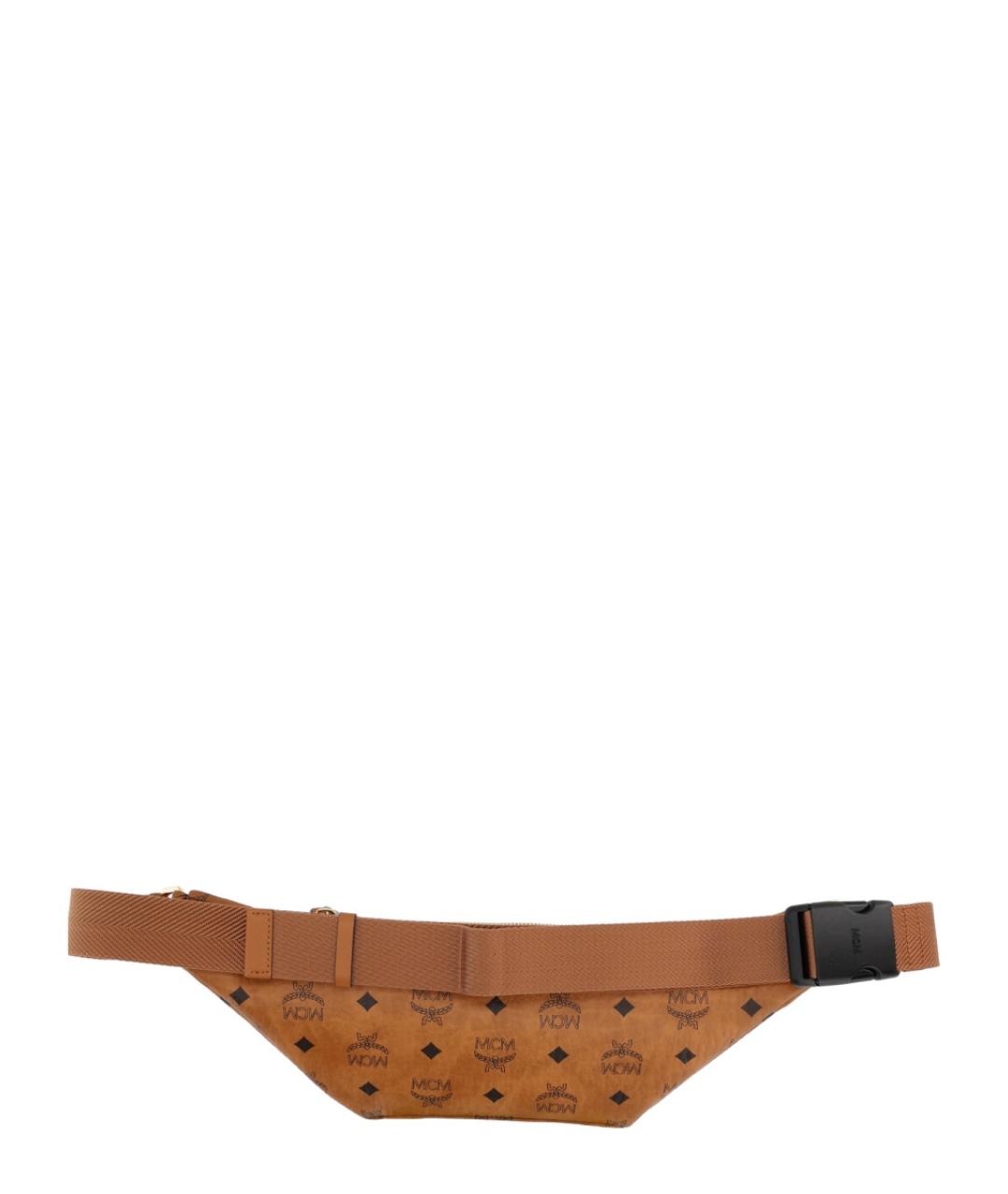 MCM Коричневая поясная сумка из искусственной кожи, фото 2