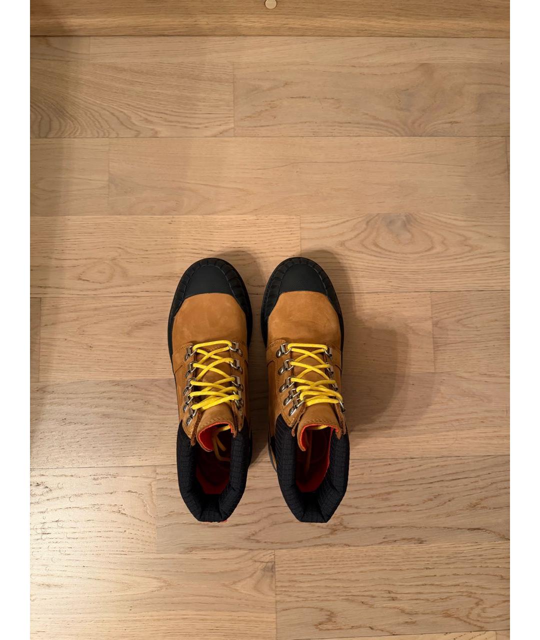 TIMBERLAND Горчичные нубуковые ботинки, фото 3