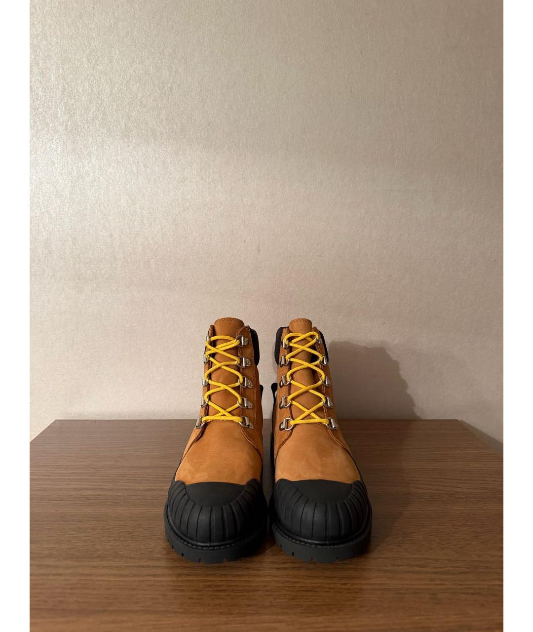 TIMBERLAND Горчичные нубуковые ботинки, фото 2