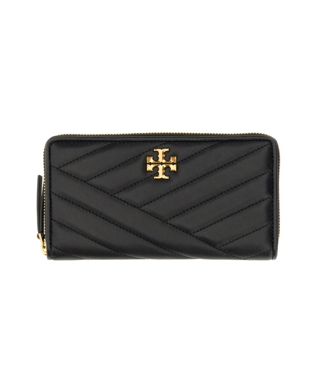 TORY BURCH Черный кожаный кошелек, фото 1