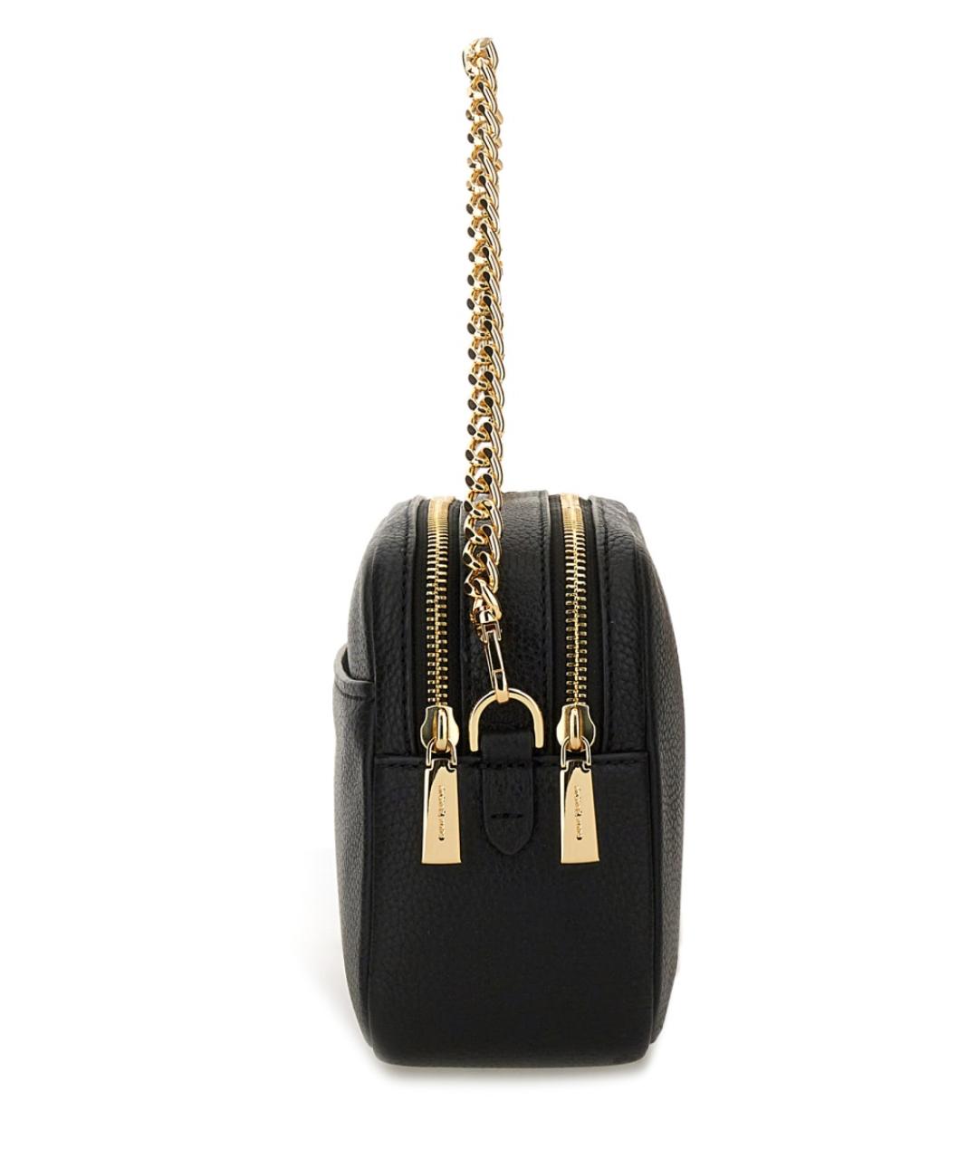 MICHAEL KORS Черная кожаная сумка через плечо, фото 4