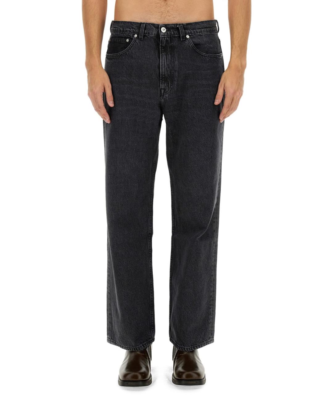 OUR LEGACY Темно-синие хлопковые прямые джинсы, фото 2