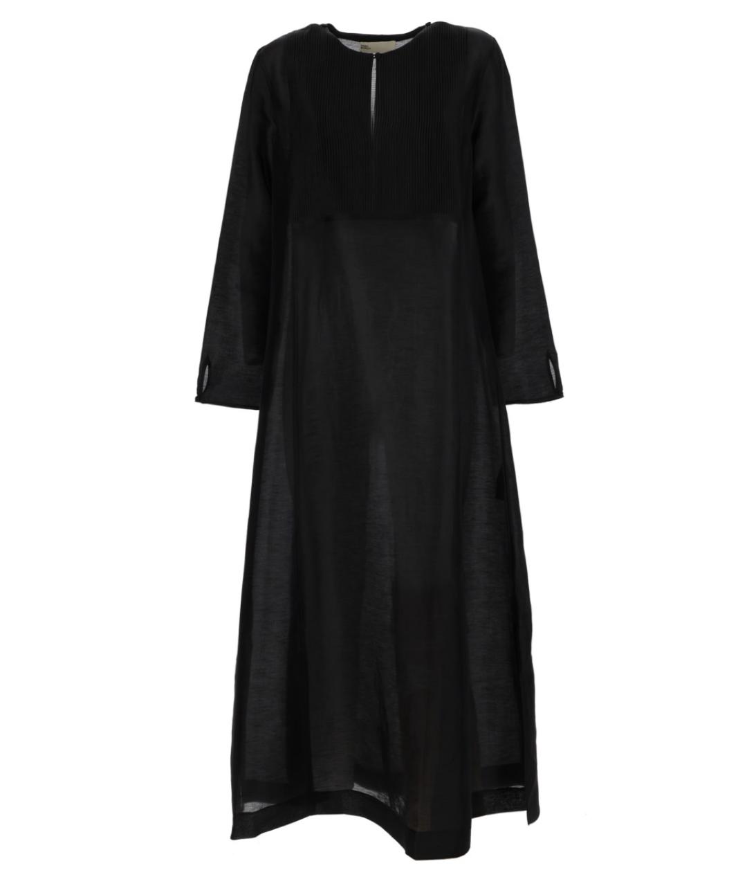 TORY BURCH Черная льняная туника, фото 1