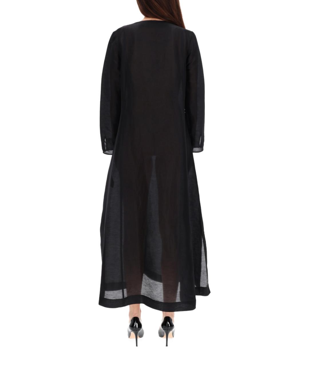 TORY BURCH Черная льняная туника, фото 5