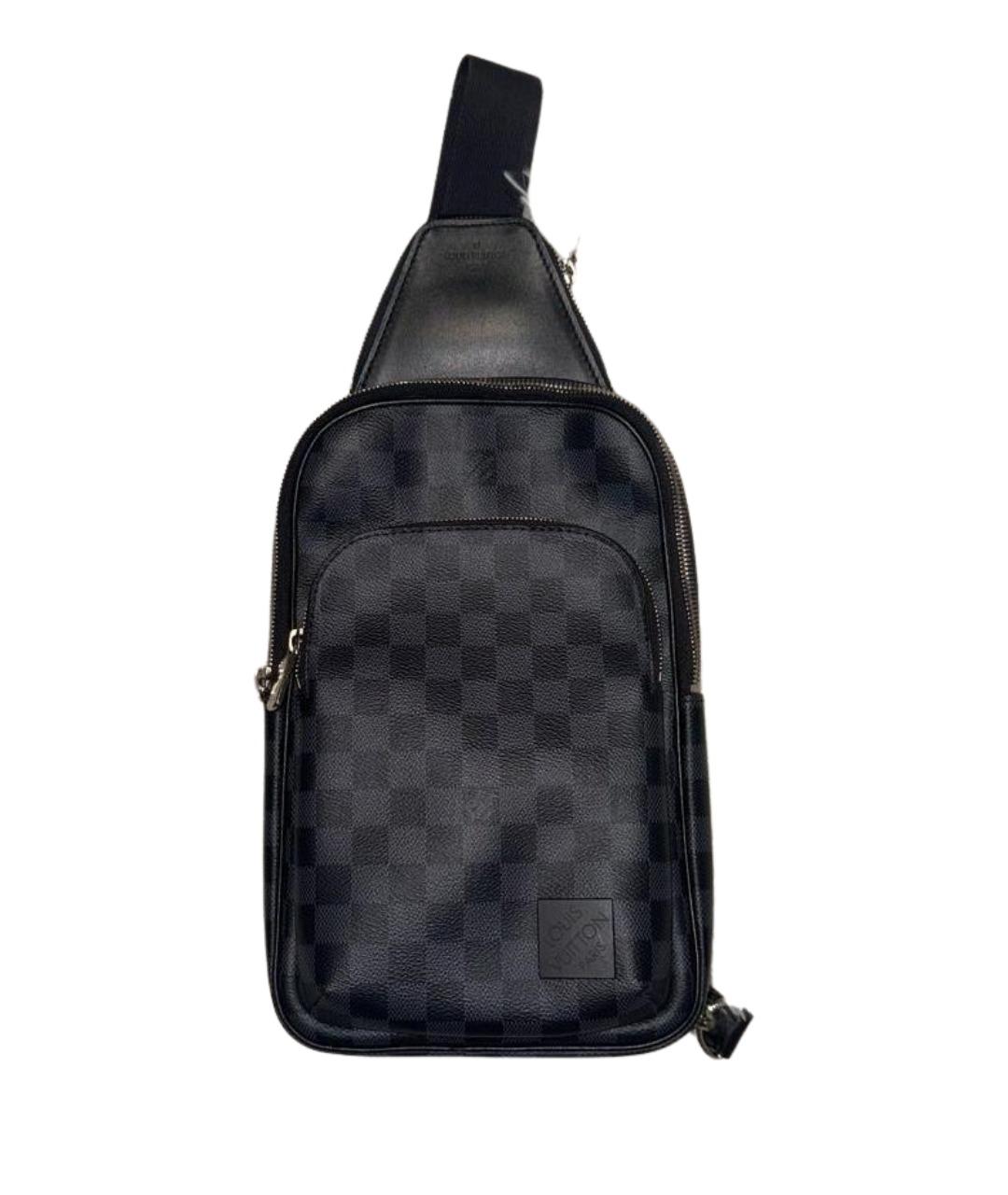 LOUIS VUITTON Антрацитовая сумка на плечо, фото 1