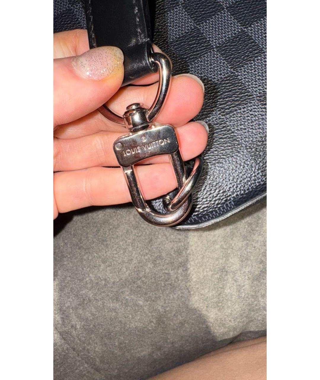 LOUIS VUITTON Антрацитовая сумка на плечо, фото 7