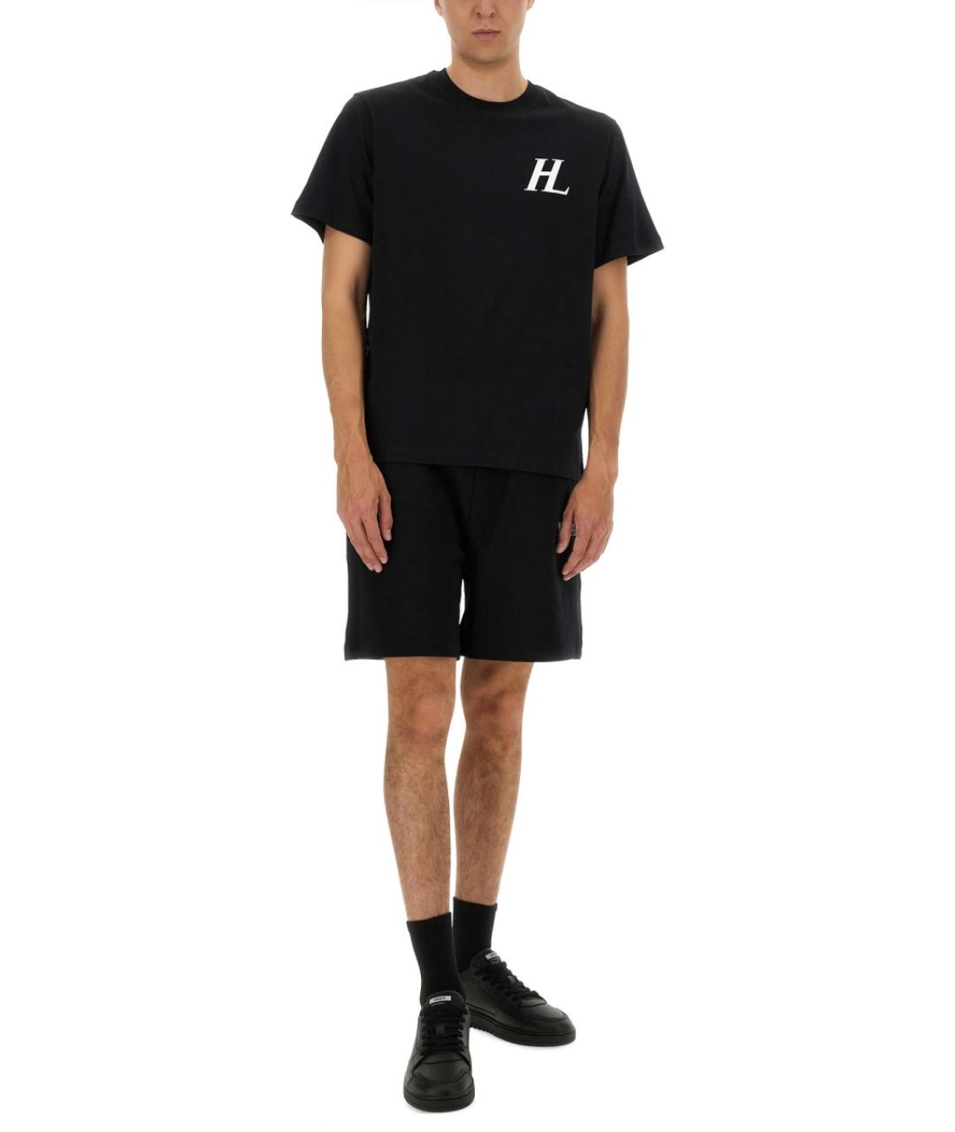 HELMUT LANG Черные хлопковые шорты, фото 3