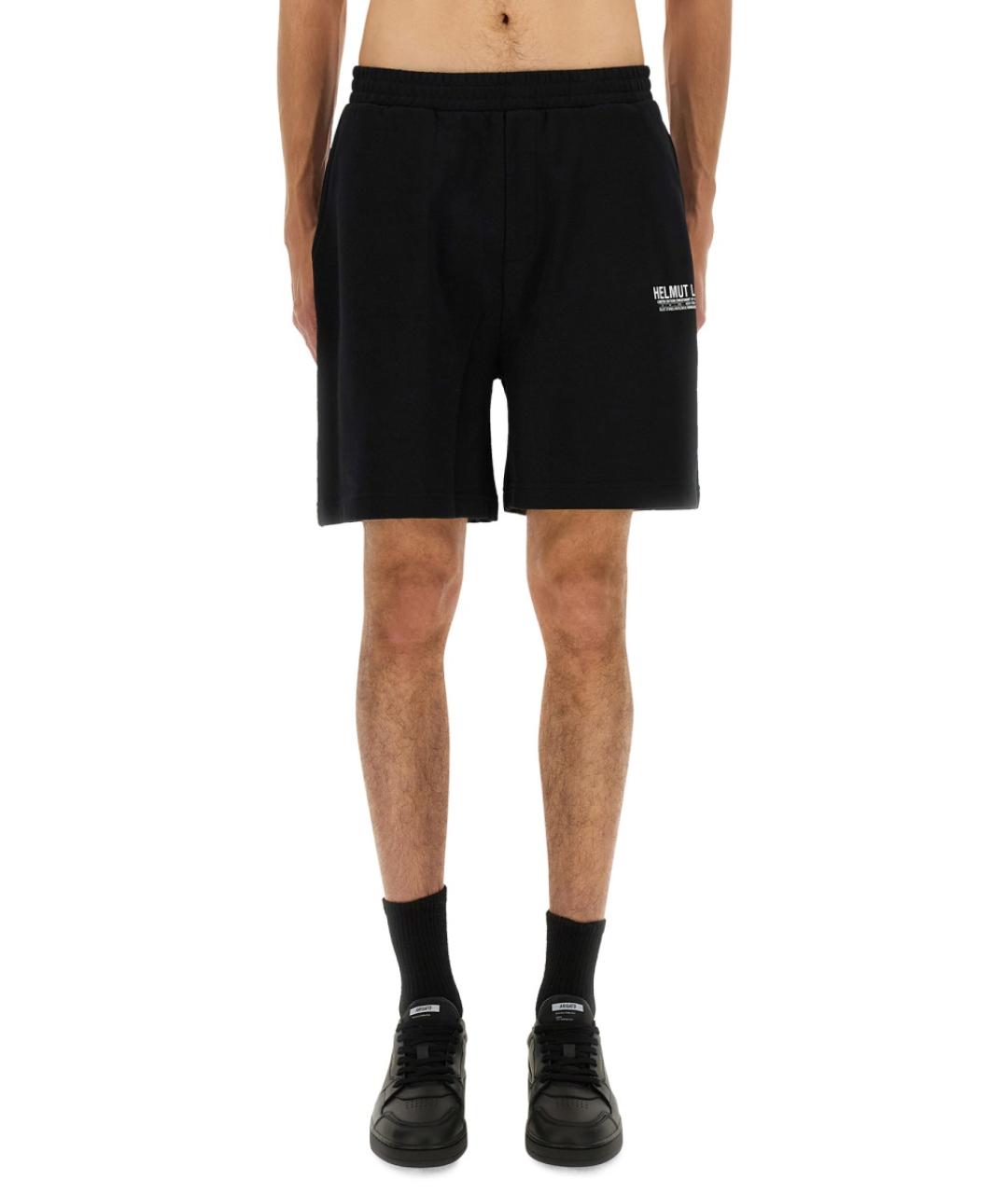 HELMUT LANG Черные хлопковые шорты, фото 2