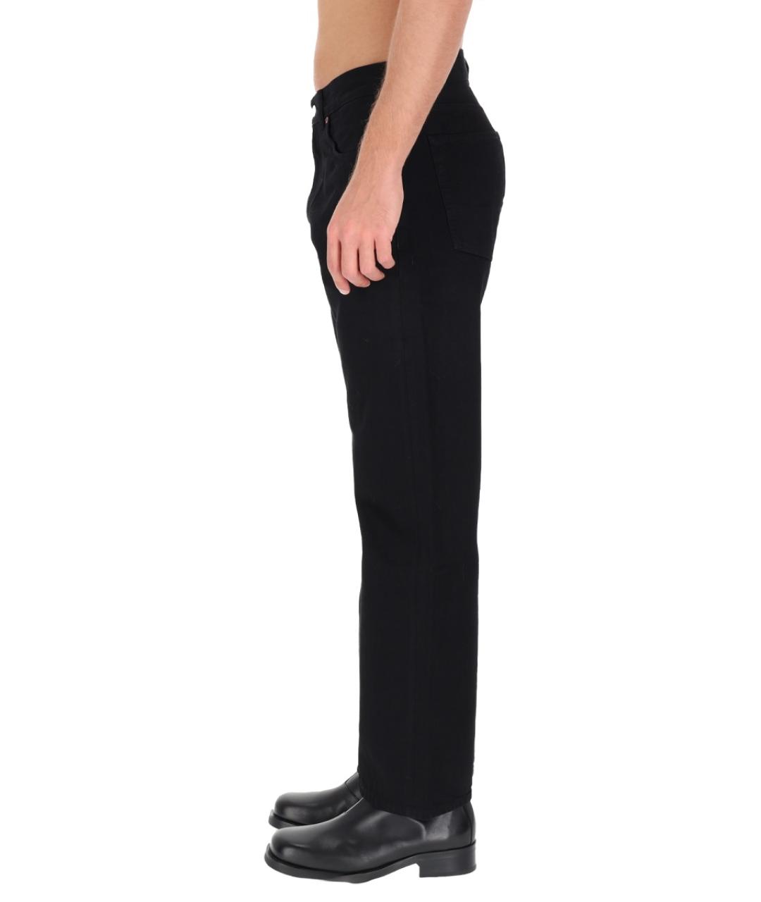 OUR LEGACY Черные хлопковые прямые джинсы, фото 4