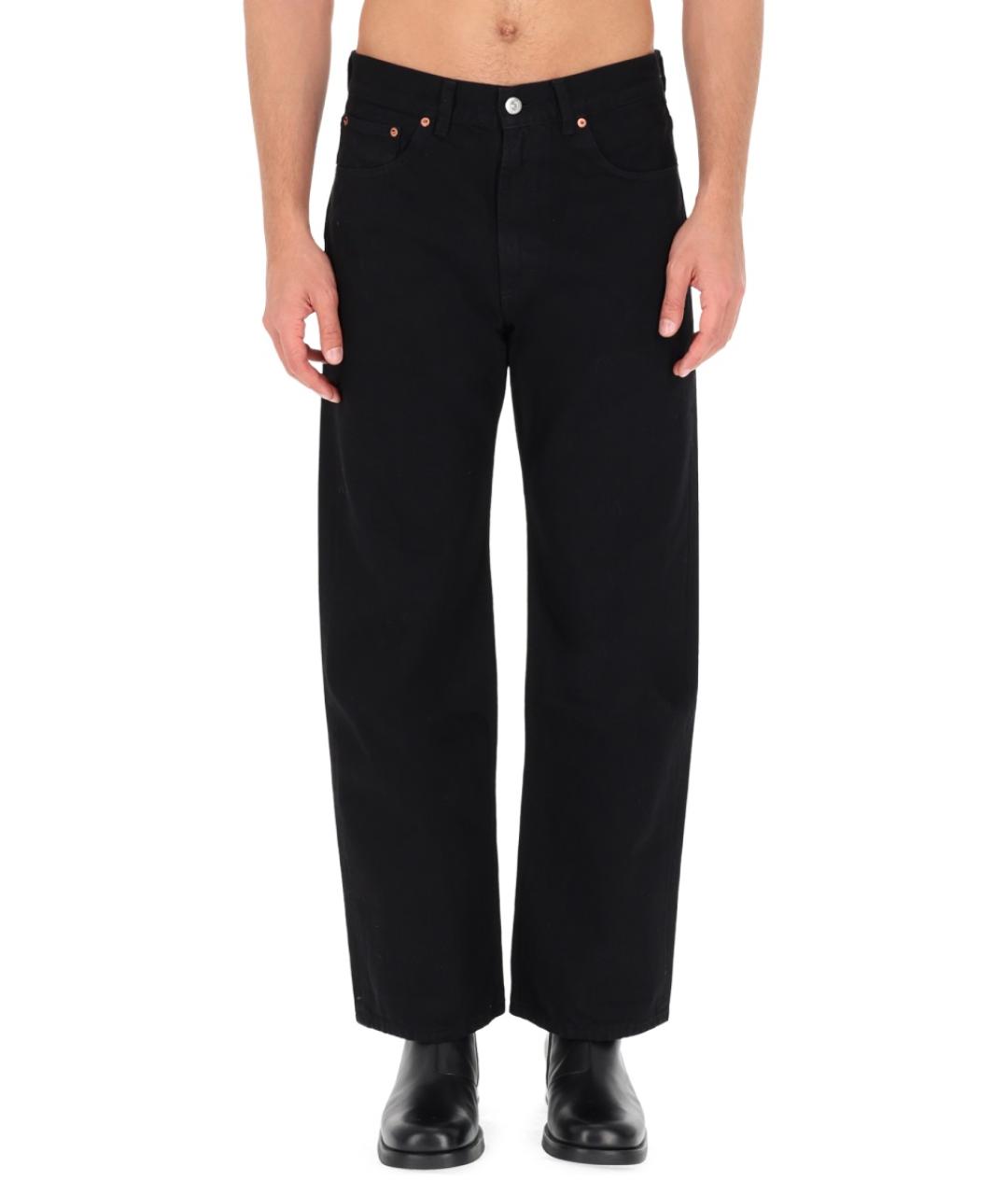 OUR LEGACY Черные хлопковые прямые джинсы, фото 5
