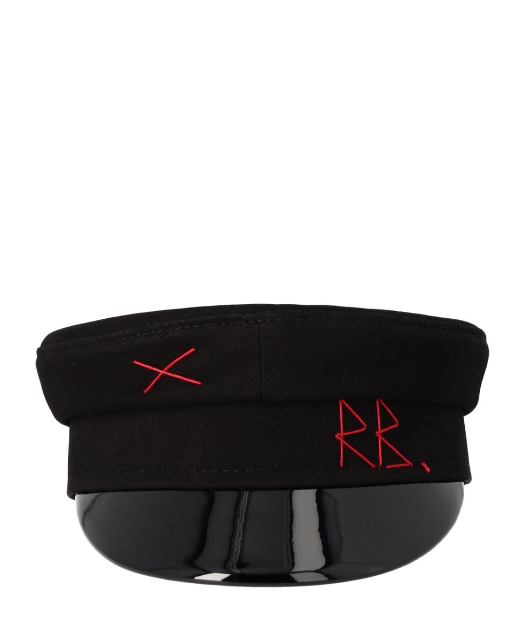 RUSLAN BAGINSKIY Черная хлопковая кепка, фото 1