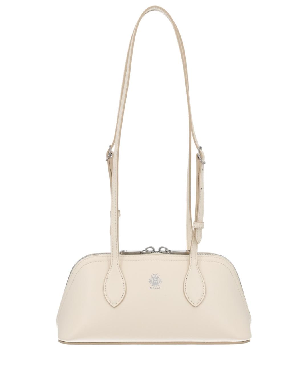 BALLY Белая кожаная сумка через плечо, фото 1