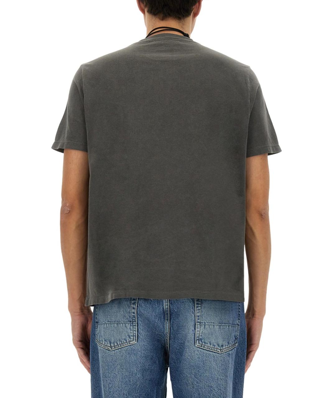 OUR LEGACY Серая хлопковая футболка, фото 4