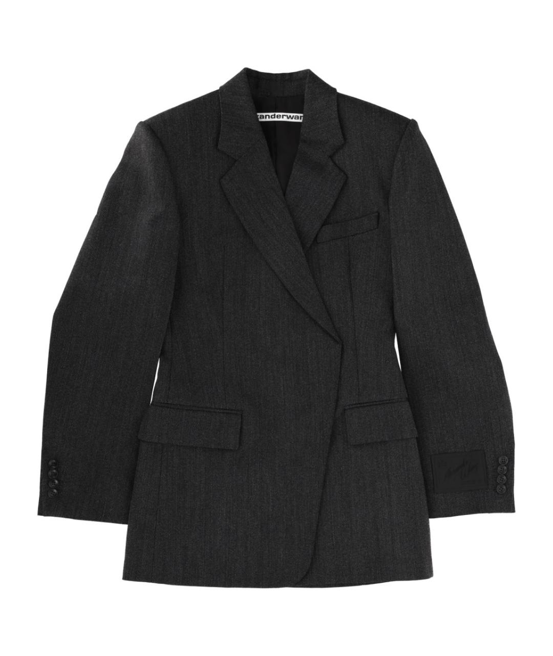 ALEXANDER WANG Черный шерстяной жакет/пиджак, фото 1
