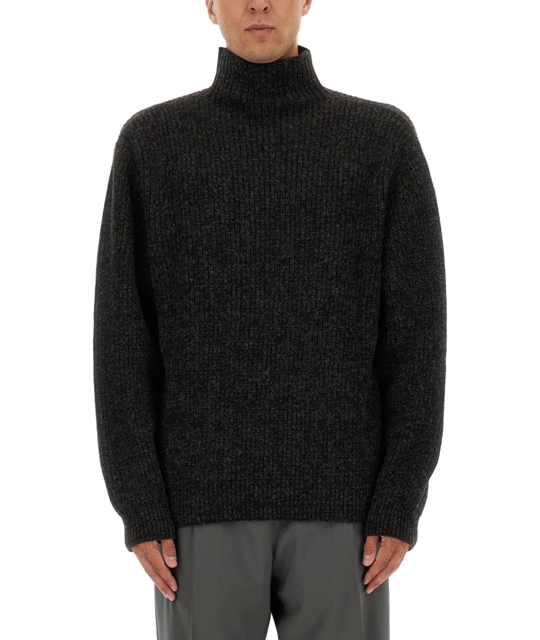 LEMAIRE Черный шерстяной джемпер / свитер, фото 5