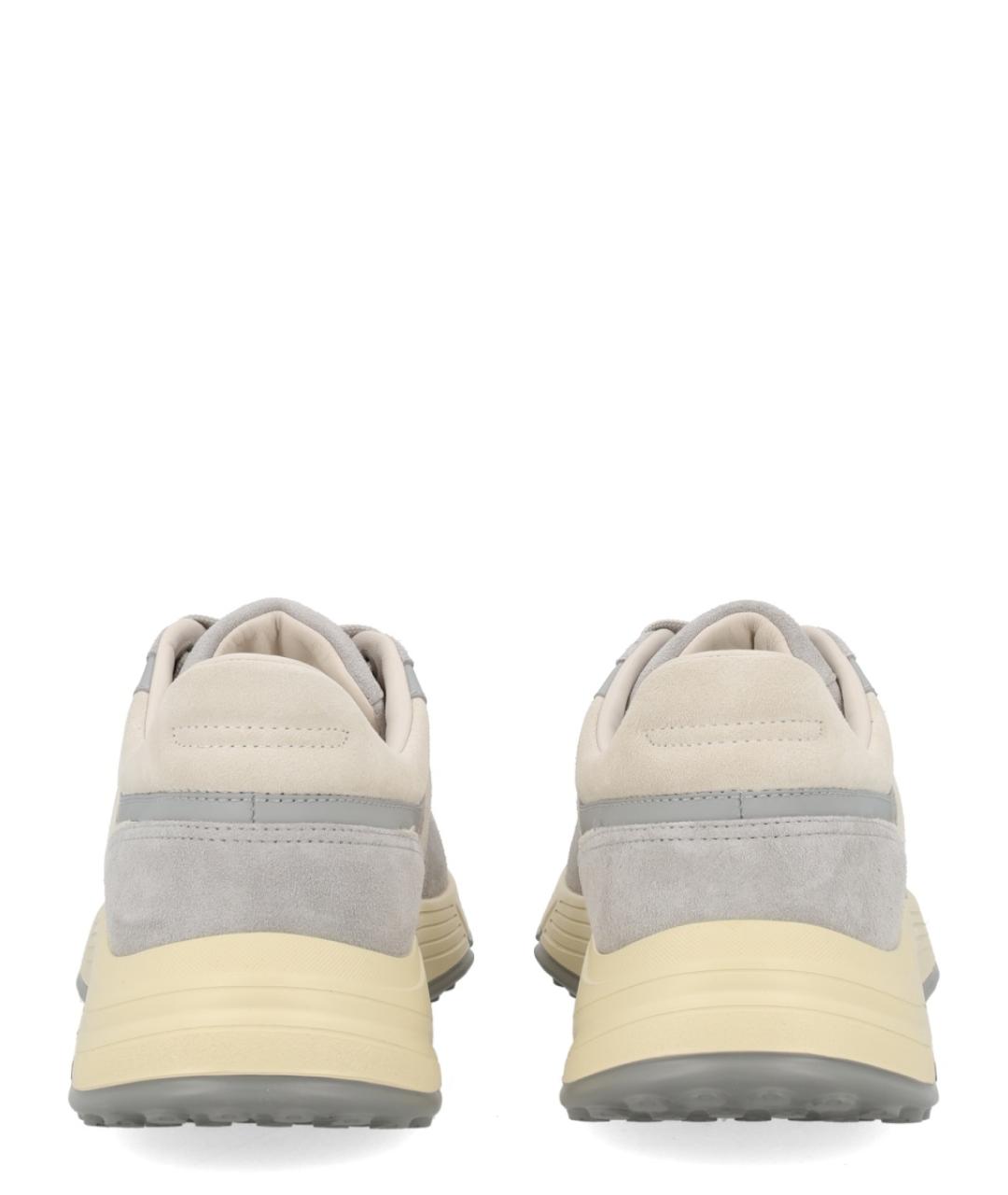 HOGAN Серые замшевые низкие кроссовки / кеды, фото 4