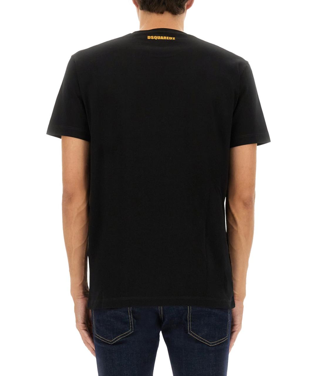DSQUARED2 Черная хлопковая футболка, фото 3