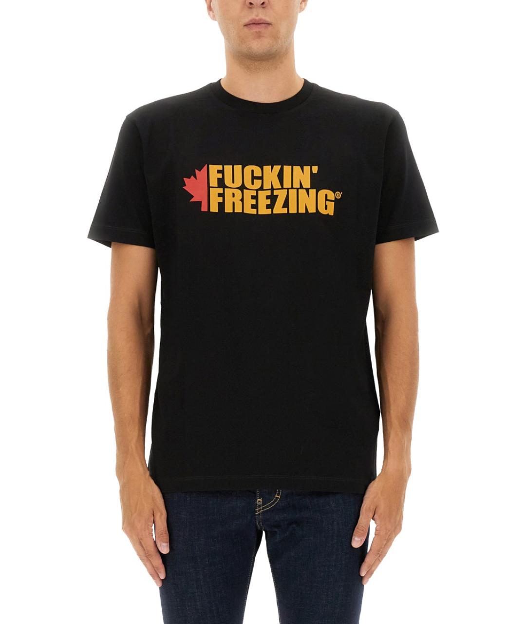 DSQUARED2 Черная хлопковая футболка, фото 5