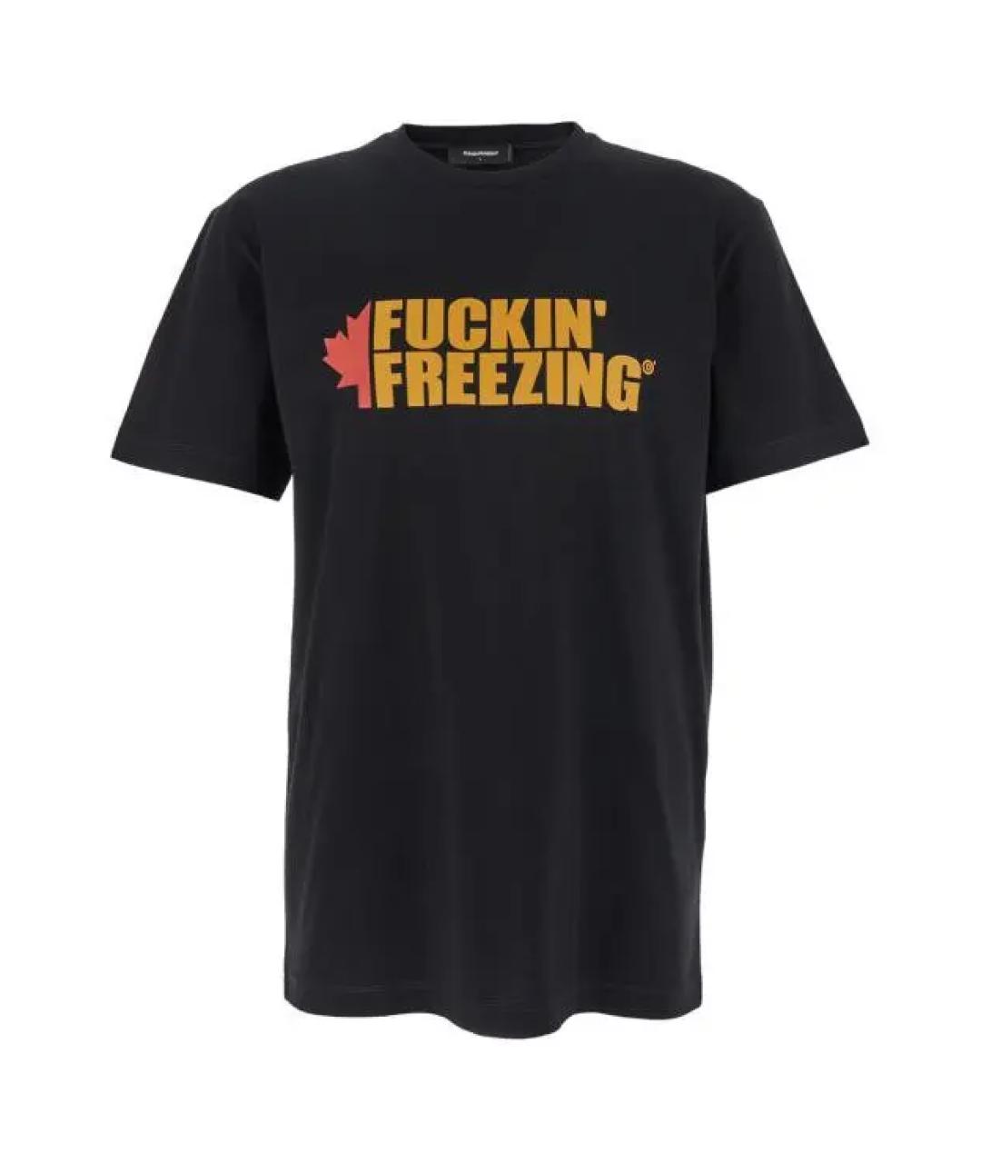 DSQUARED2 Черная хлопковая футболка, фото 1