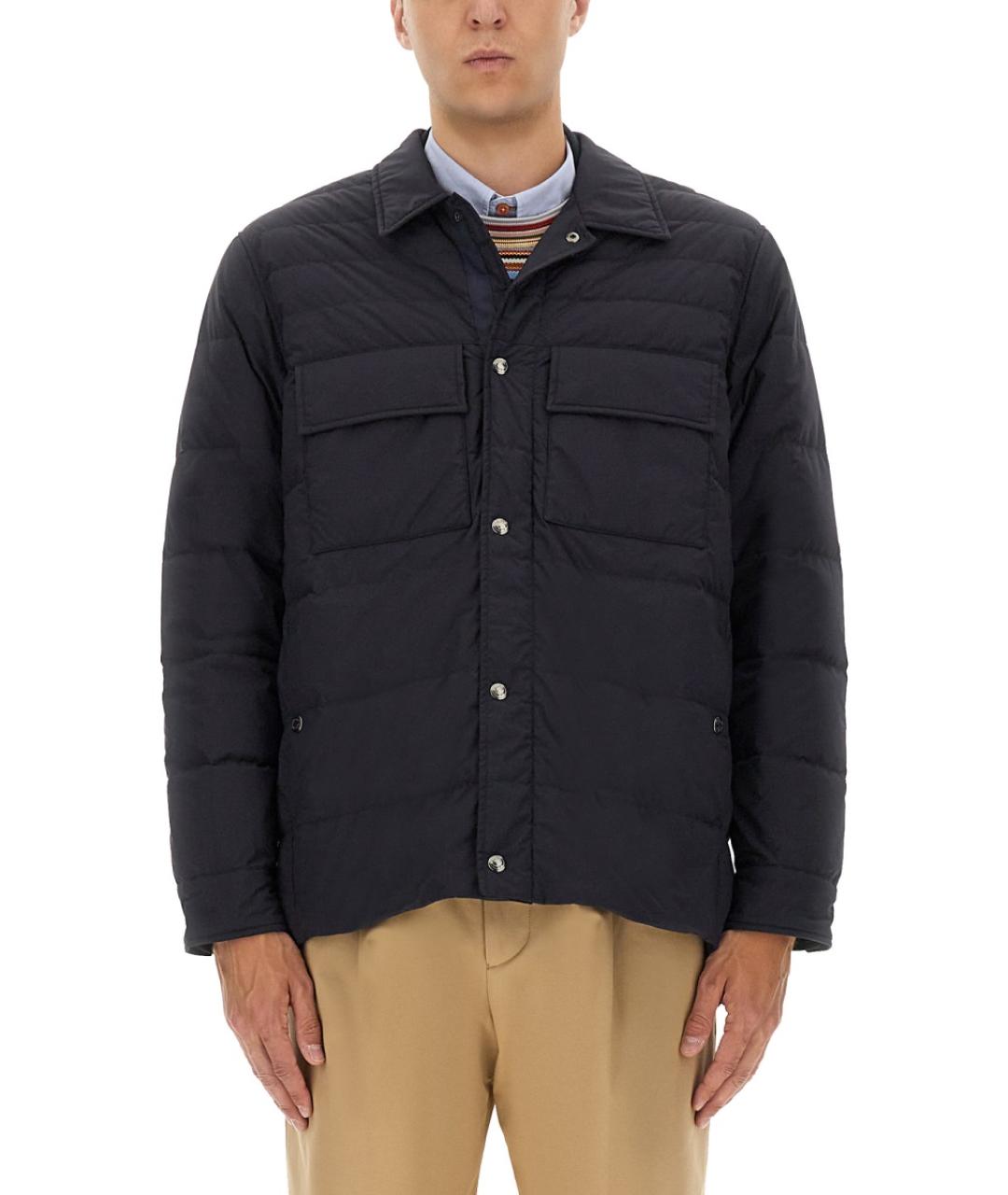 PAUL SMITH Синяя полиамидовая куртка, фото 5