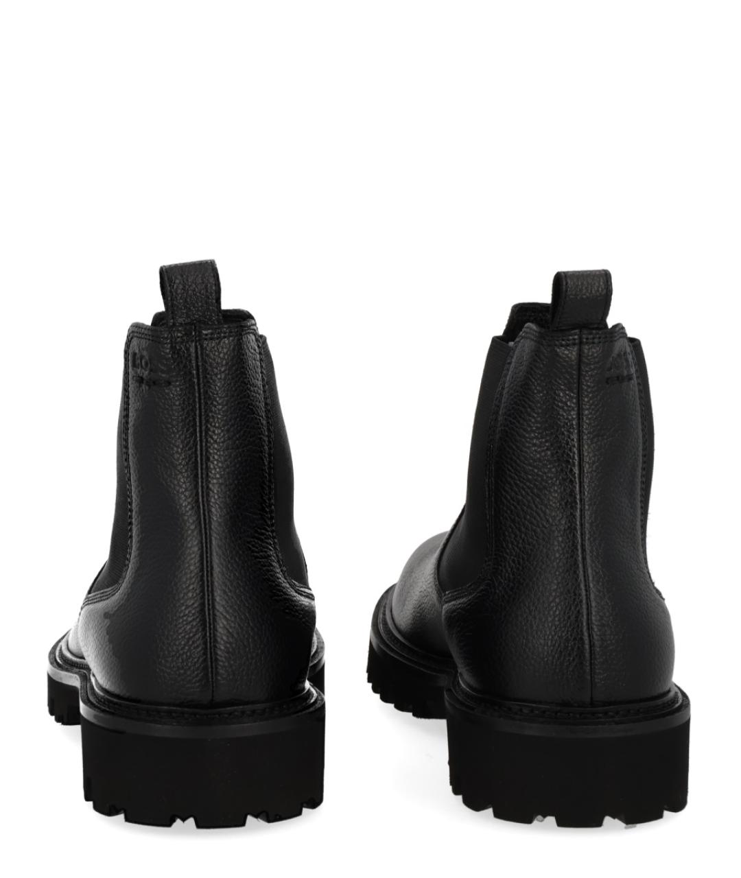 HUGO BOSS Черные кожаные низкие ботинки, фото 5