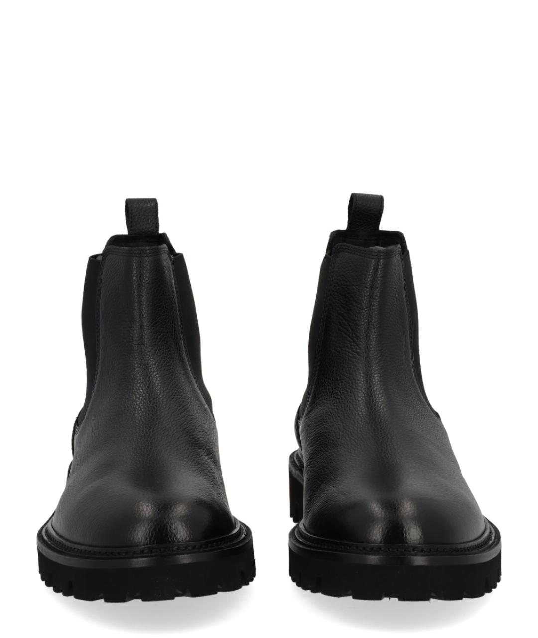 HUGO BOSS Черные кожаные низкие ботинки, фото 4