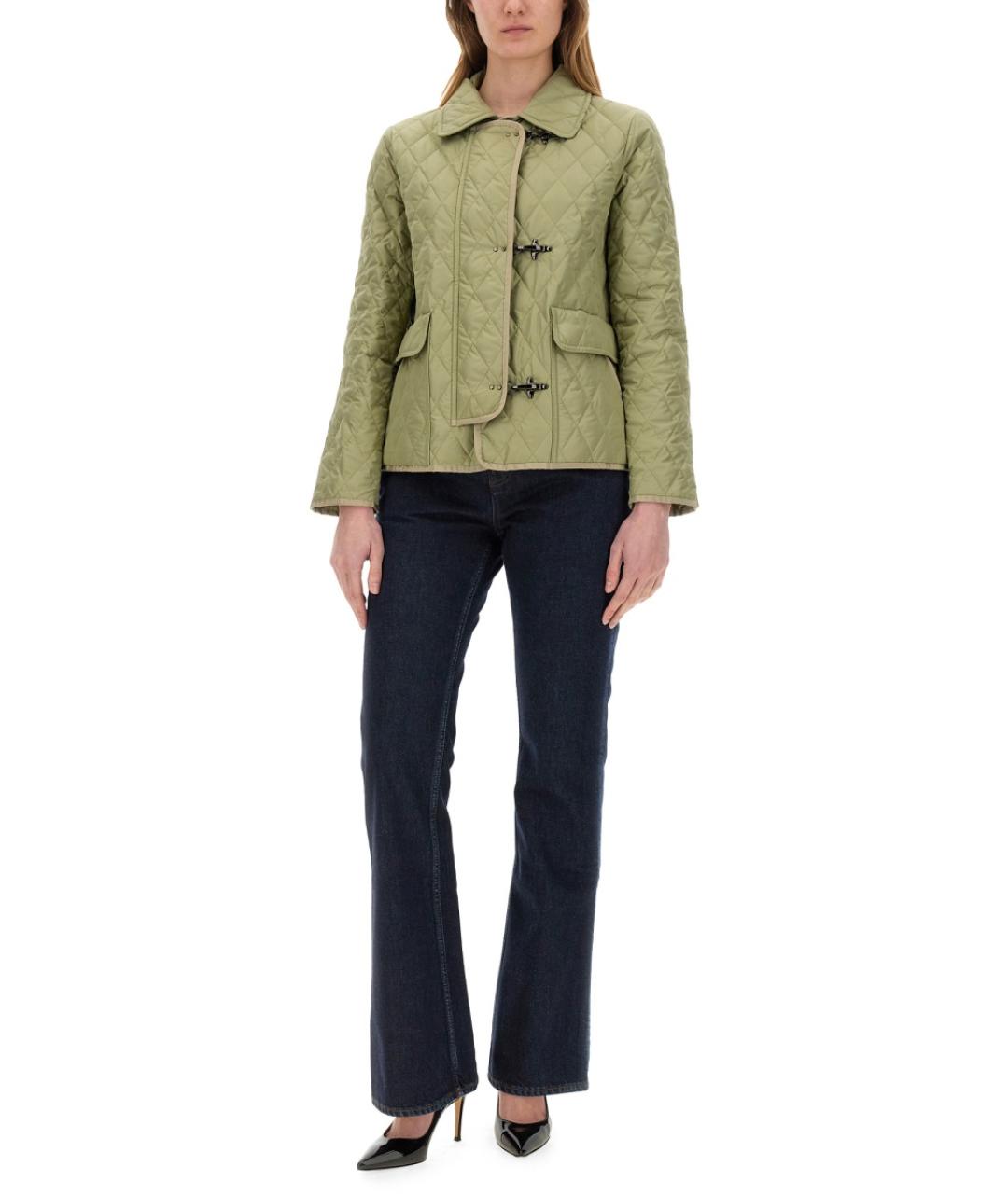 FAY Зеленая полиэстеровая куртка, фото 2