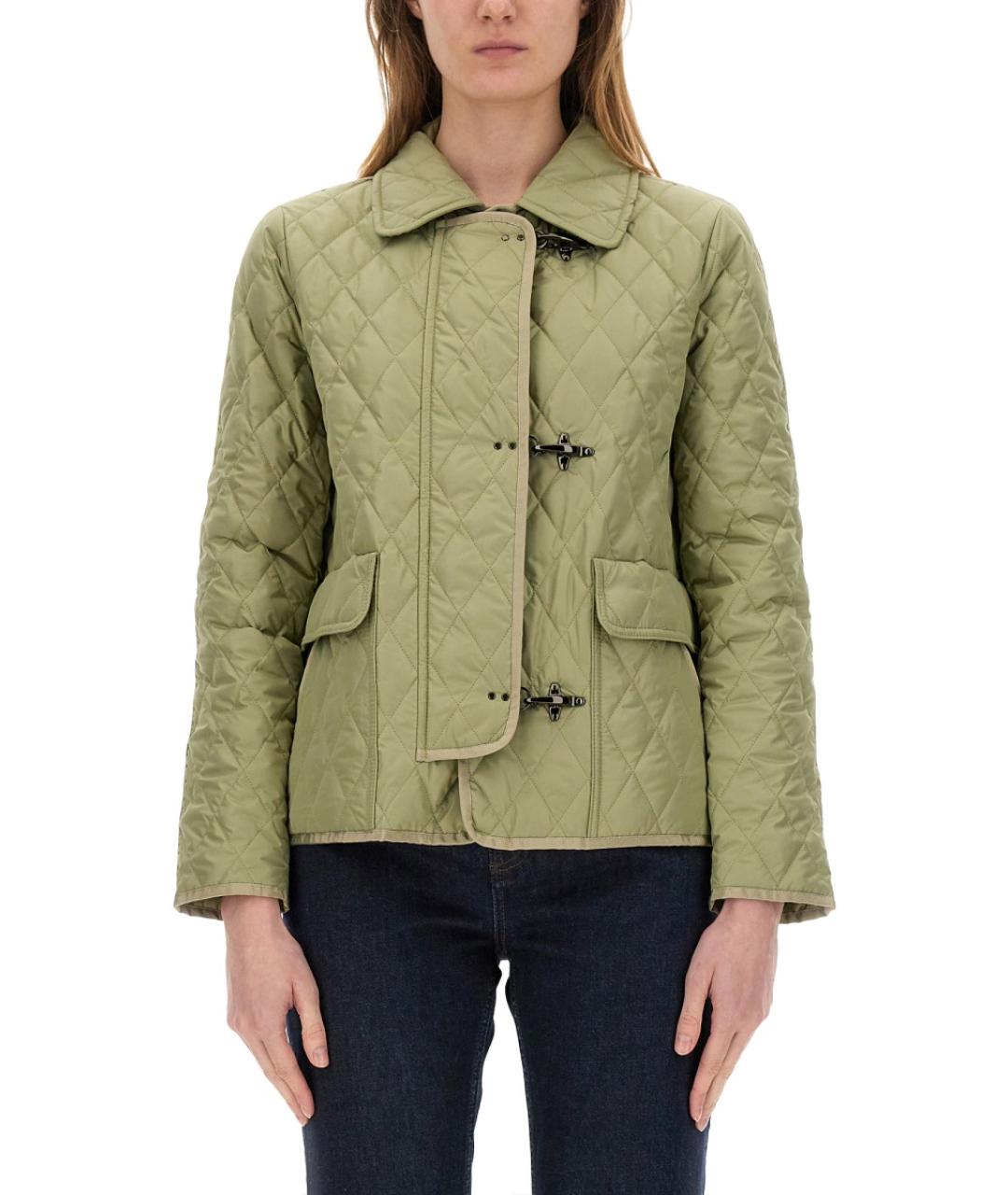 FAY Зеленая полиэстеровая куртка, фото 5