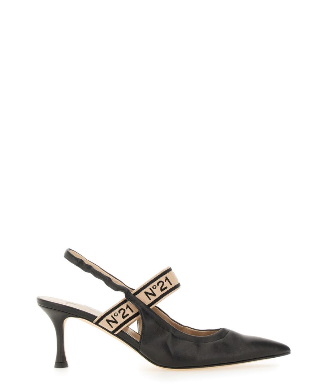 NO. 21 Черные кожаные туфли, фото 1
