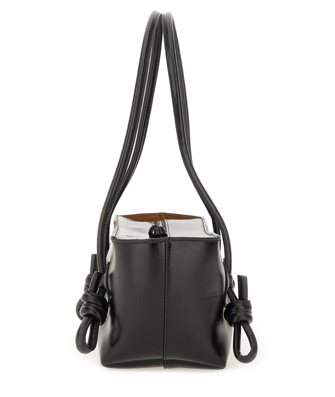 HEREU Черная кожаная сумка тоут, фото 3