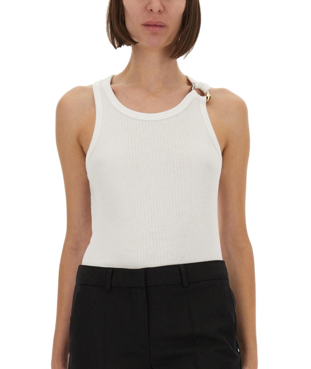 JEAN PAUL GAULTIER Белая хлопковая майка, фото 4