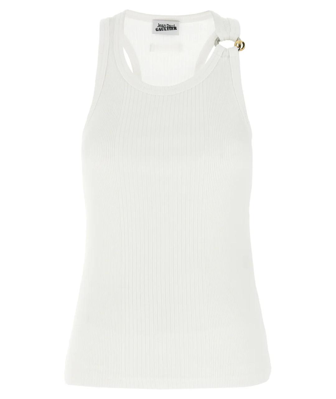 JEAN PAUL GAULTIER Белая хлопковая майка, фото 1